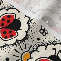 2761 A Medium - hand drawn ladybugs
