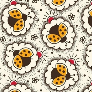 2761 B Medium - hand drawn ladybugs