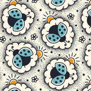 2761 C Medium - hand drawn ladybugs