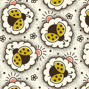 2761 G Medium - hand drawn ladybugs