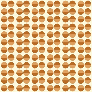 boho brown retro dots normal scale