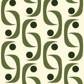 earthy green interlock shapes  normal scale