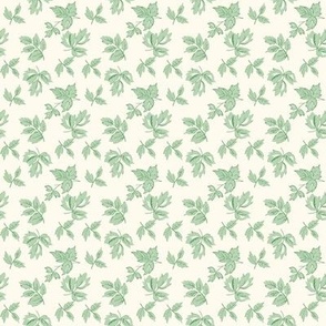 Mint Green leaves, vintage style leaves ©terri conrad designs