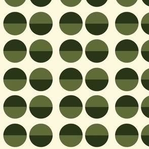 earthy green retro dots normal scale