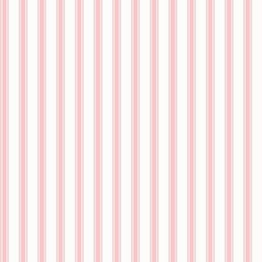 Ticking Stripe: Crystal Rose Pink Pillow Ticking, Mattress Ticking