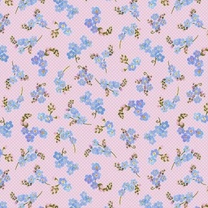 Forget-Me-Nots Ditsy - Pink Mini
