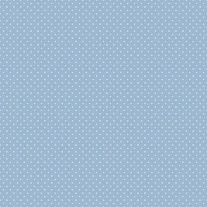 small scale polka dot blue white beach cottage © terri conrad designs