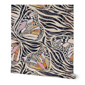 (S) Abstract Boho Butterfly Zebra - Animal Print 1 Earthy Textured