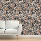 (S) Abstract Boho Butterfly Zebra - Animal Print 1 Earthy Textured