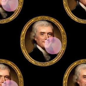Thomas Jefferson Bubble Gum Print