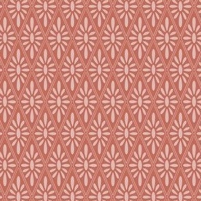 Diamond Floral - Coral, Pink