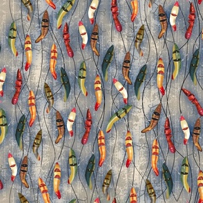 Fishing Lure Fabric, Wallpaper and Home Decor