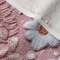 Pink and White Floral Embroidery - XL Scale