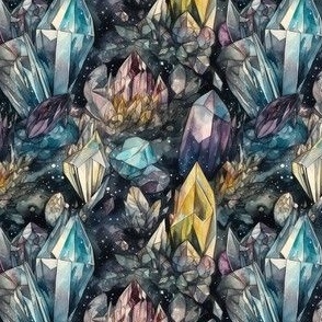 Watercolor Crystals