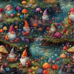 gnomes and mushrooms