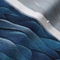 Bird Feathers in Blue