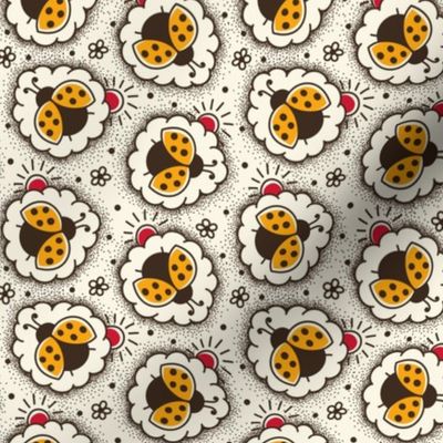 2761 B Small - hand drawn ladybugs