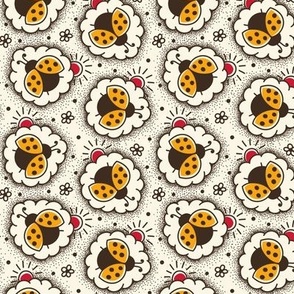 2761 B Small - hand drawn ladybugs