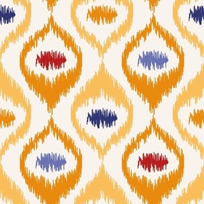 IKAT 18 yellow ogee 