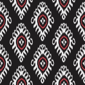 IKAT18 white and red on black, big scale