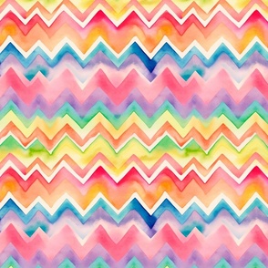 watercolor Easter candy chevron
