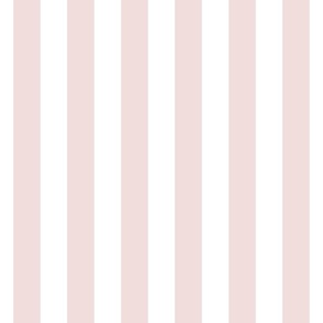 1.5" wide stripes/soft pink and pure white