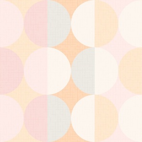 Creative dreams wallpaper in custom soft apricot pink by Pippa Shaw-24in