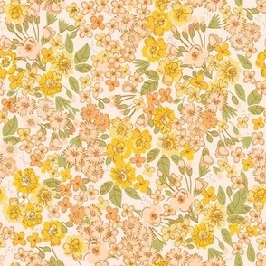 Small Floral Ditsy Fabric, Wallpaper and Home Decor