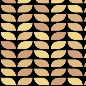 Geometric Pattern: Leaf: Oxide Black (large version)