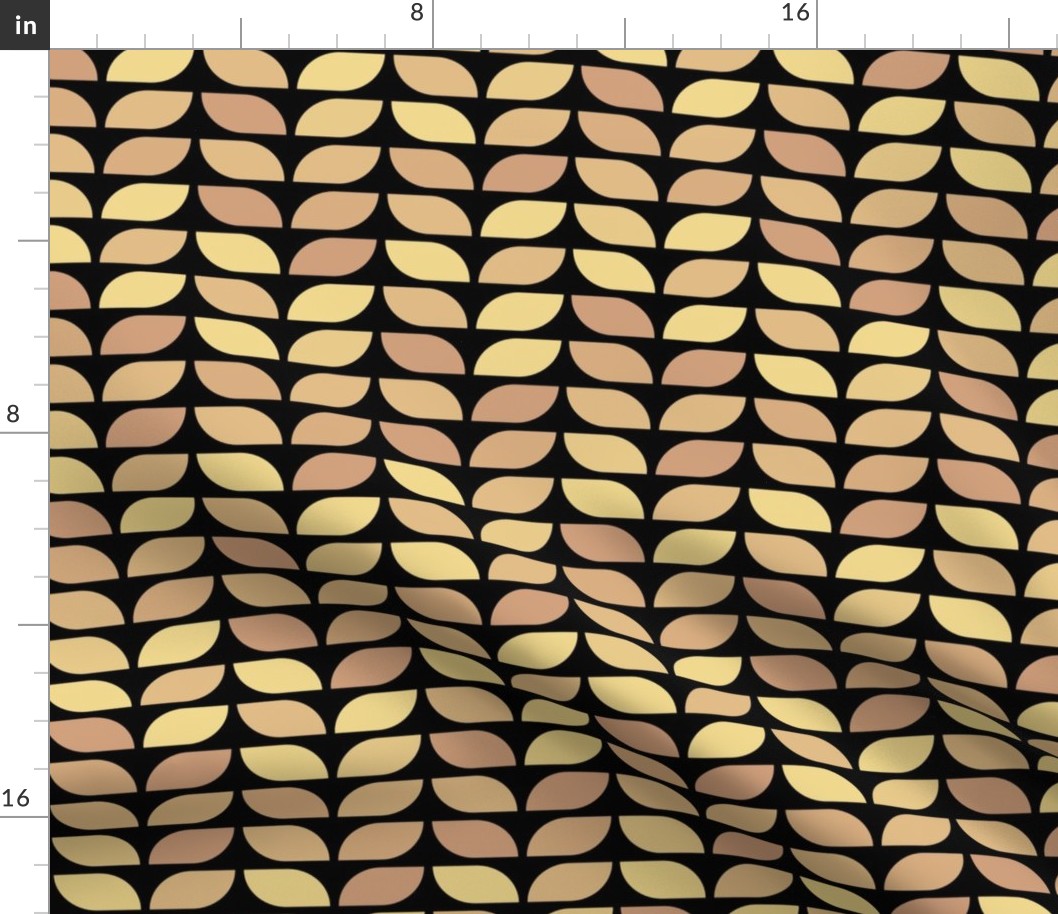 Geometric Pattern: Leaf: Oxide Black (standard version)