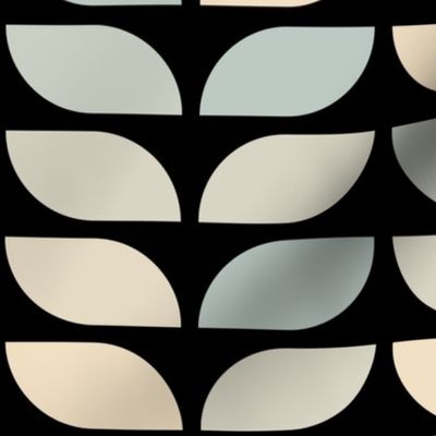 Geometric Pattern: Leaf: Julio Black (large version)
