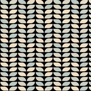 Geometric Pattern: Leaf: Julio Black (standard version)