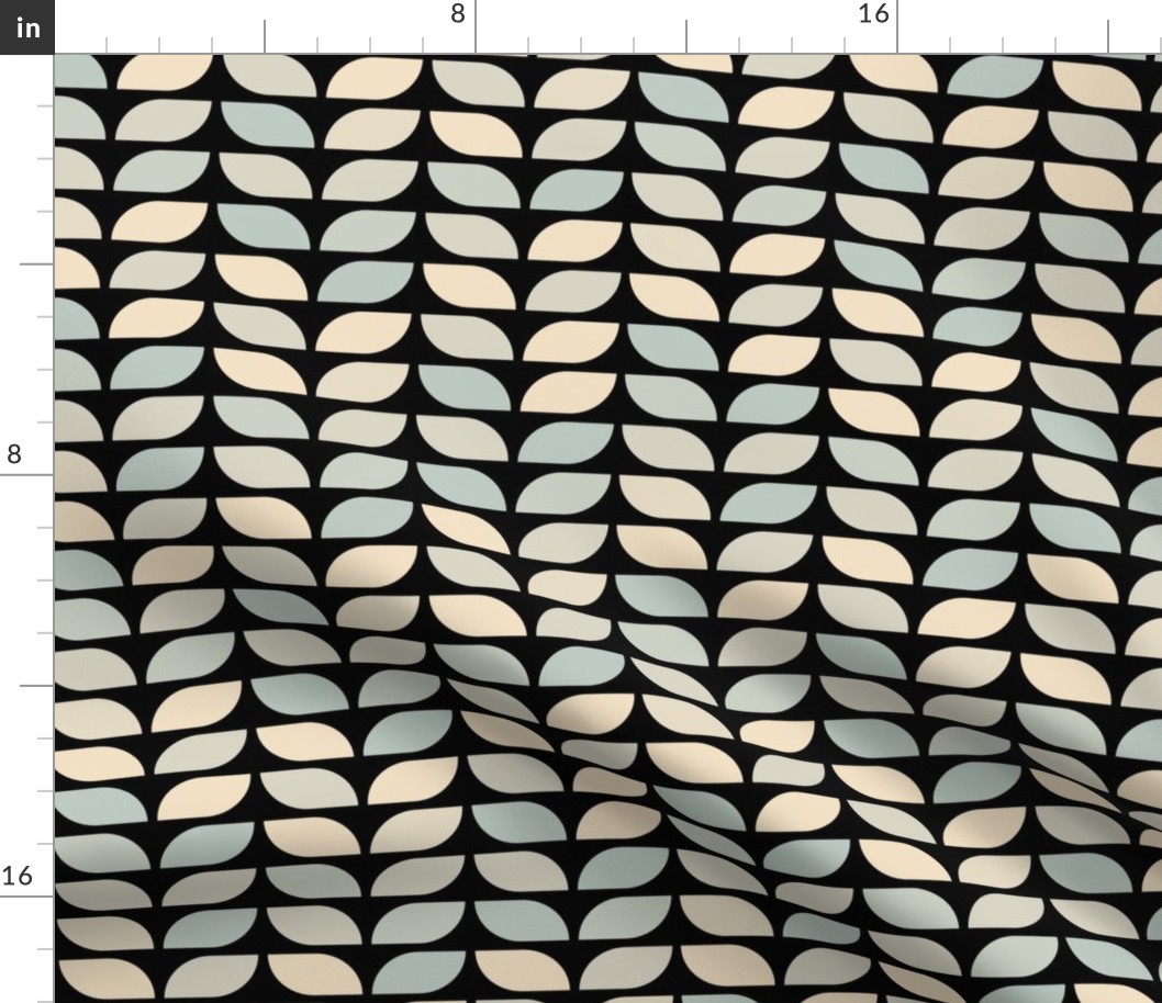 Geometric Pattern: Leaf: Julio Black (standard version)
