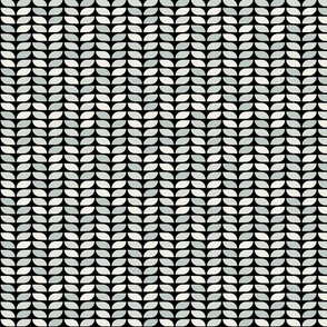 Geometric Pattern: Leaf: Savon Black (small version)