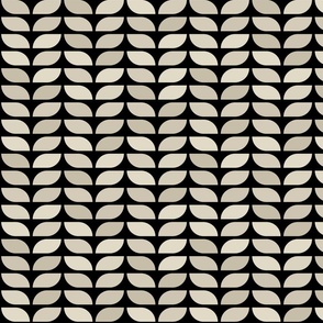 Geometric Pattern: Leaf: Sherwin Black (standard version)
