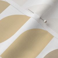 Geometric Pattern: Leaf: Parchment White (large version)