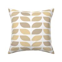 Geometric Pattern: Leaf: Parchment White (large version)