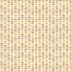 Geometric Pattern: Leaf: Oxide White (small version)