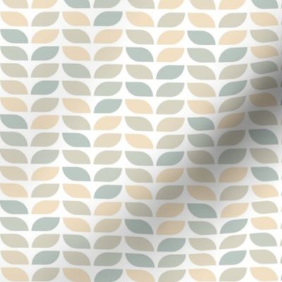 Geometric Pattern: Leaf: Julio White (small version)