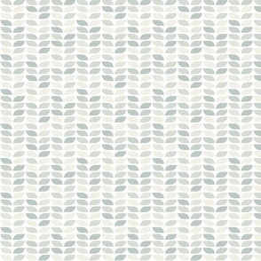 Geometric Pattern: Leaf: Savon White (small version)