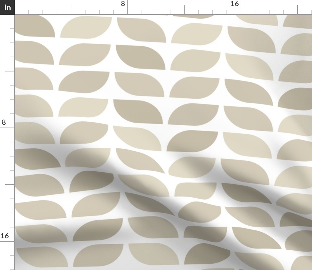 Geometric Pattern: Leaf: Sherwin White (large version)