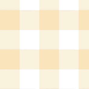 Cream and White Gingham-Large