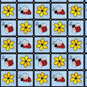 Daisy Bug Doodle Squares