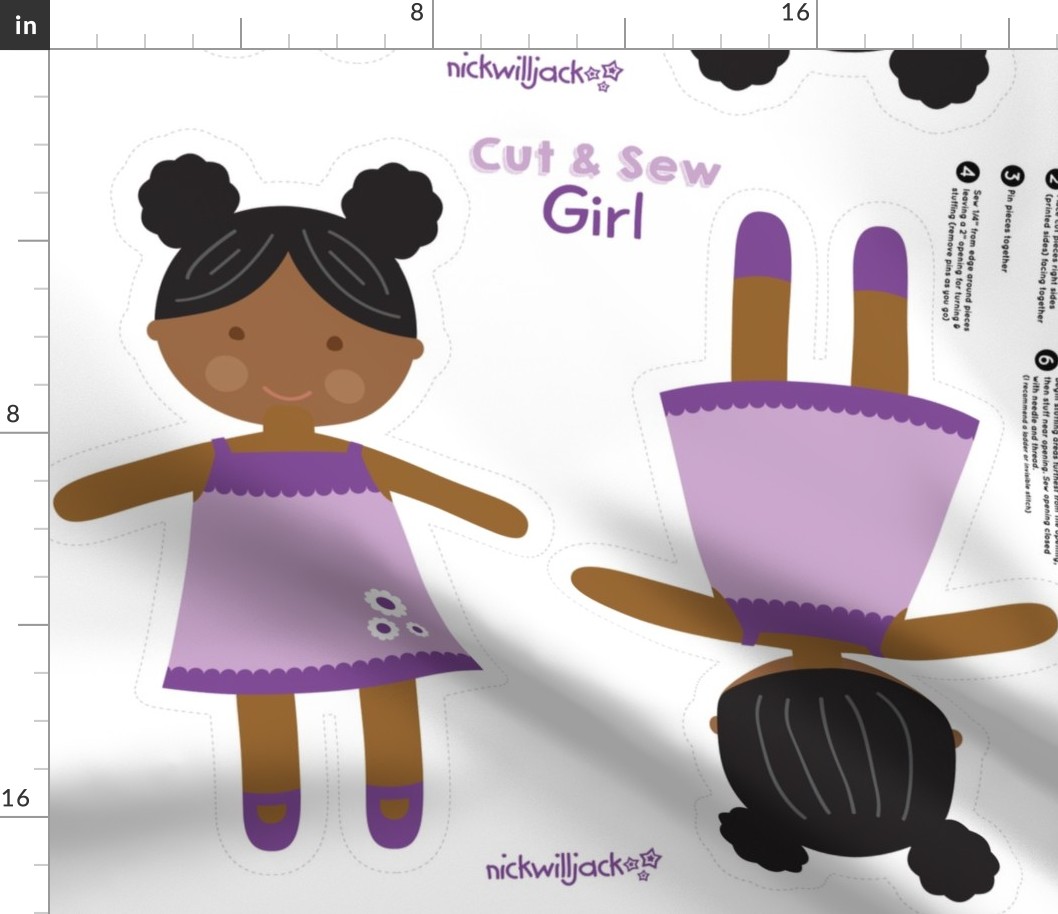 cut and sew purple dress girl