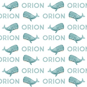 Orion: True North Rough Inline Font and Silver Blue Whale