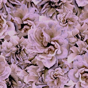 Hand Painted Antique Roses in Taupe -  LNTR6 - 21 inch fabric repeat - 12 inch wallpaper repeat