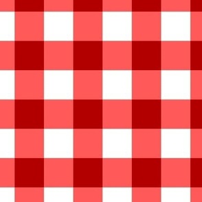 Gingham // Cherry Red - Large Scale