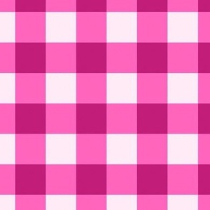 Gingham // Raspberry Sauce - Large Scale