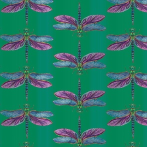 Dragonfly Purple Fabric, Wallpaper and Home Decor | Spoonflower