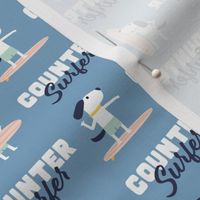 Counter Surfer - Surfing Dogs - summer blue - LAD23